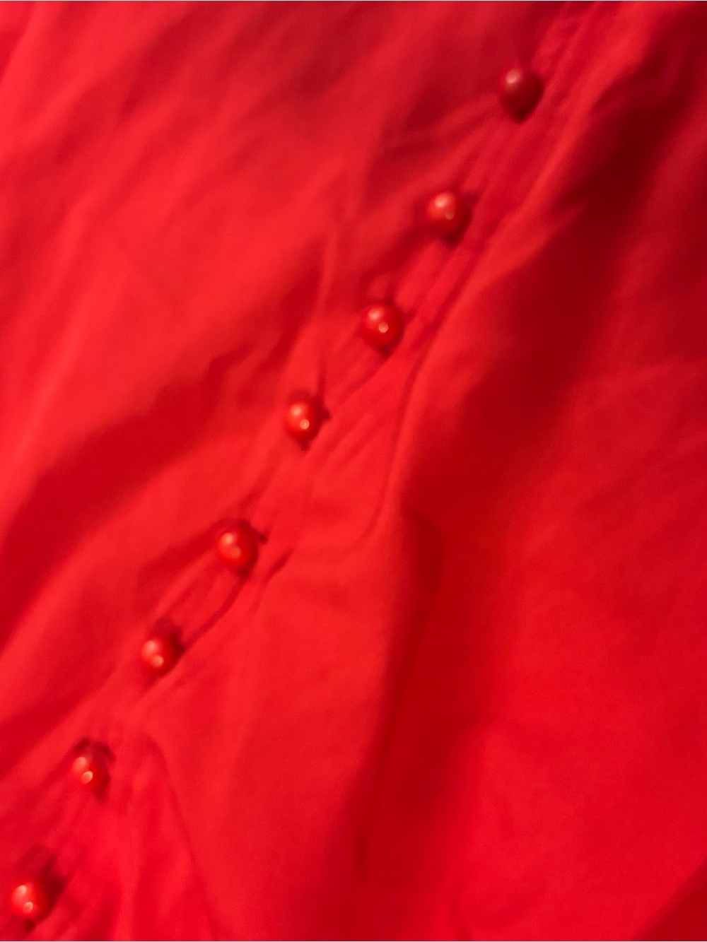 Boohoo Tall Red Maxi Skirt with Front Button Slit - Picture 3 of 5